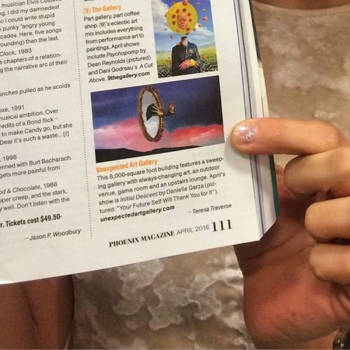 On the way back to LA&hellip; caught a glimpse of one of my collages in @phxmagazine ! &lsqu