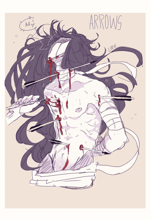 GORE KINKTOBER - ARROWS “ All the infections that the sun sucks up From bogs, fens, flats