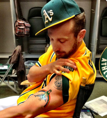 Old Time Family Baseball — Dallas Braden's New Tattoo Is the Stuff of Legend