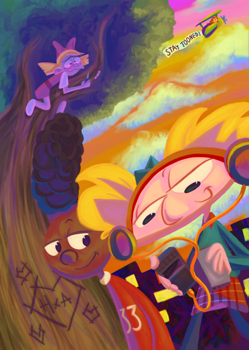 my hey arnold piece for the stay tooned zine!now available for purchase