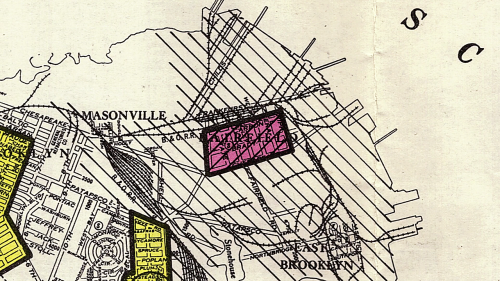 The history of redlining in Baltimore, told through maps in Rat Film (2018, Theo Anthony, dir.)