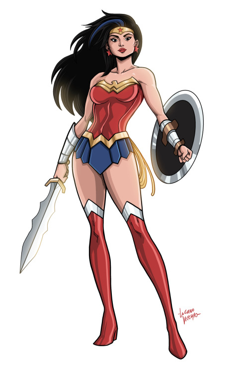 lucianovecchio: Wonder Woman in Justice League Action costume(Digital Commission)#WonderWoman #Justi