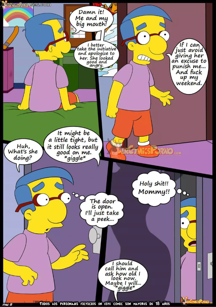 kaneki-art:  Simpsons doujinshi, Old habits 6: Learning with mama part 1/3  ALL CHARACTER