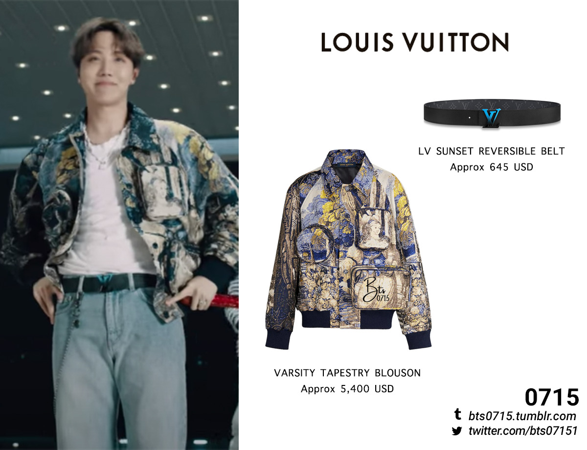 bts wearing lv