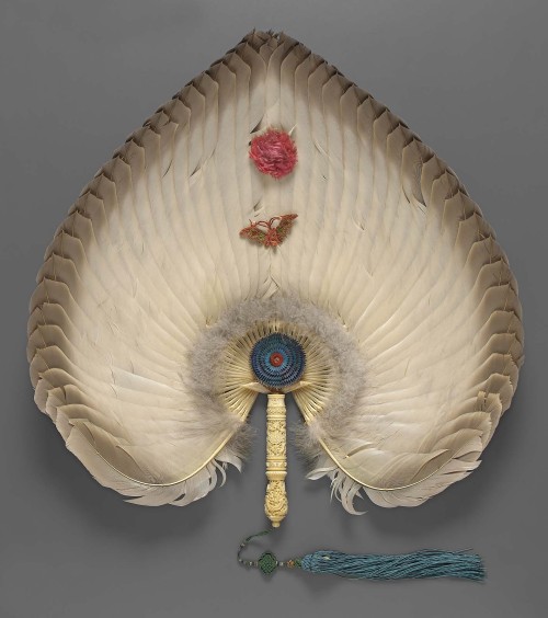 Rigid fan (pien mien) (one of a pair) Qing Dynasty, second half of the 19th century ChinaPlace of Us