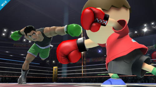 iheartnintendomucho:  Little Mac confirmed for Smash In a pretty awesome reveal trailer.  The Punch-Out!! star is not only a powerhouse, but he’s also almost adorably tiny. Check out the trailer for yourself   tons of screens from the Wii U and 3DS
