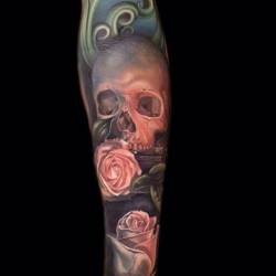 tattotodesing:  3D Skull Tattoo motif  -
