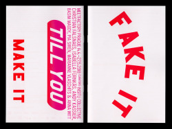 mareknedelka:Fake It Till You Make It, catalogue for the group exhibition at the MeetFactory Gallery in Prague