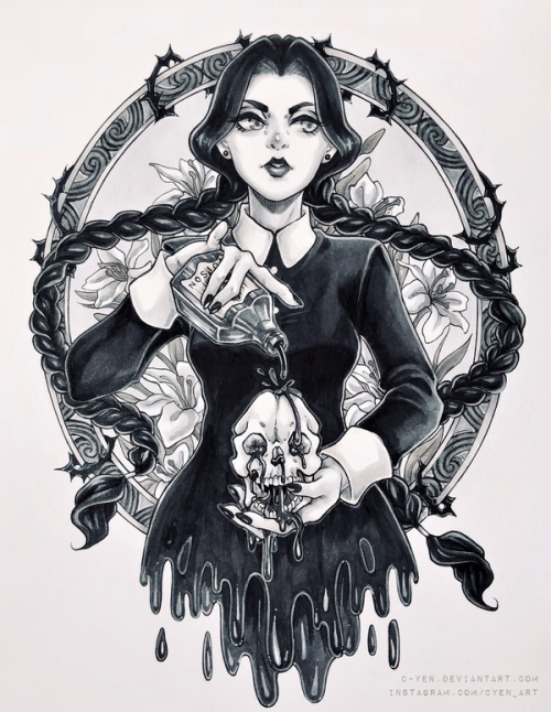 johnny-dynamo - Wednesday Addams by C-Yen