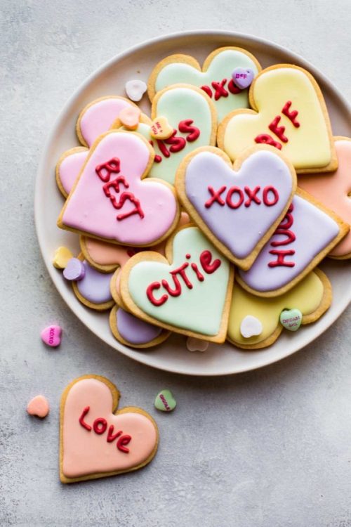 sweetoothgirl: Valentine’s Day Heart Sugar Cookies