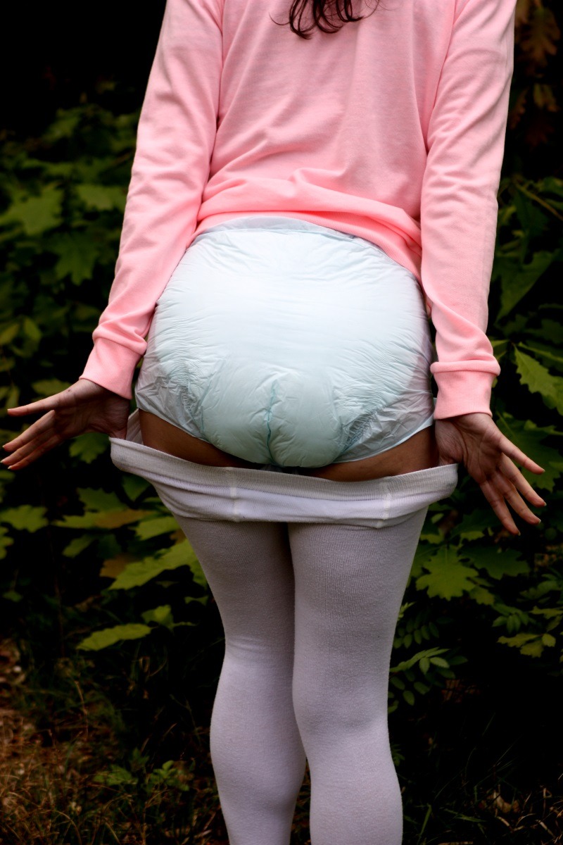   I’m diapered in the woods (6-16 pics)See 6 free pics on my blogSee the full set