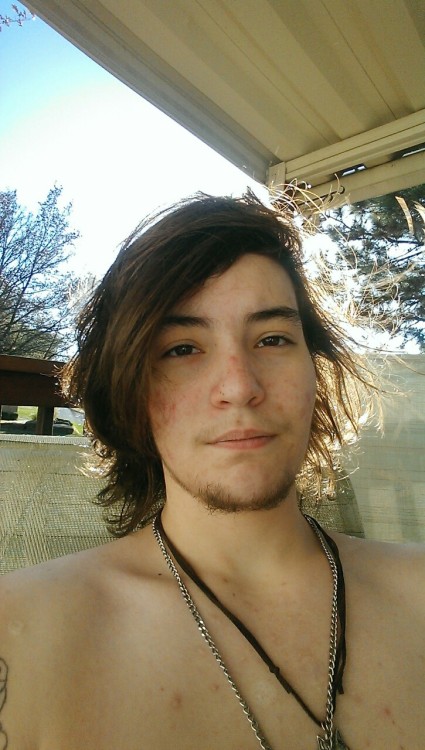 transboys:Post-shower selfies ft. Me, my long hair, and super windy wind.As of yesterday, 1 year and