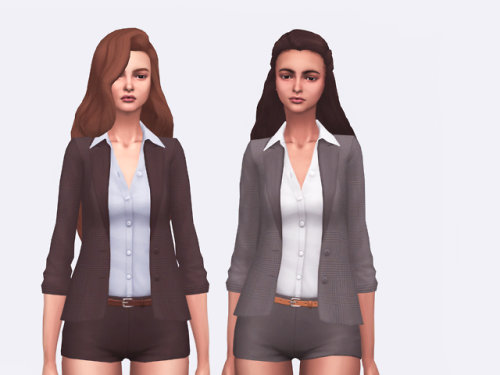 Simple Short Suit - a short suit for your female sims - 16 swatches - Click HERE to download at my b