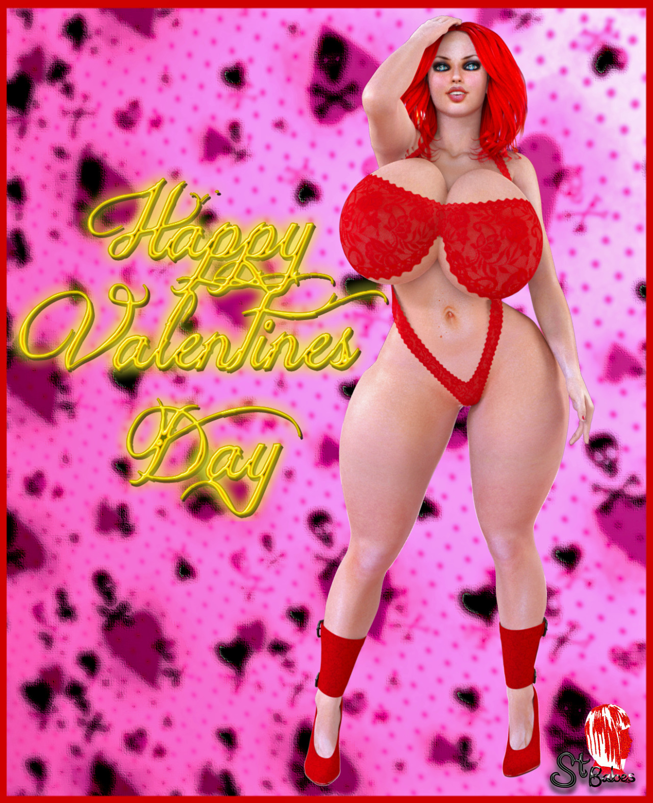 Happy valentines day The is the whole Valentines set.I had a fun time doing these