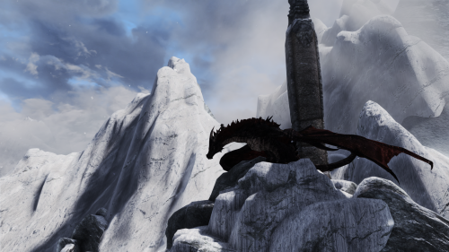 Drogon (Odahviing) is back in Skyrim Special Edition^^