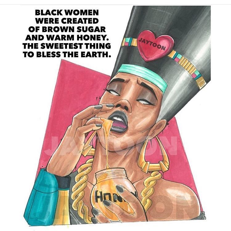 jay-toon:  black women were created of  brown sugar and warm honey. the sweetest