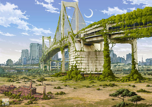 featherheadd - Post-Apocalyptic images of Japan Source
