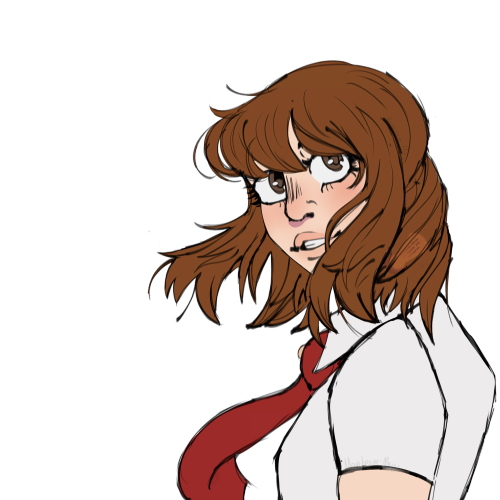 Ive Been Really Into Mha Here Recently So I Drew One Of My Faves Uraraka! She, Toga, And Jirou Are A