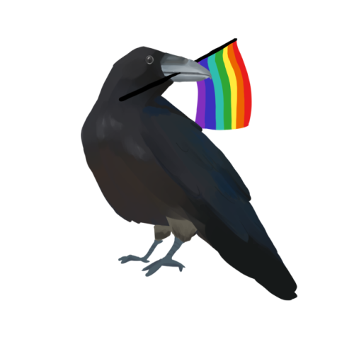 needscaffeine:official-lucifers-child:skskskkskskskk:cadiacat:Pride ravens because fall is gay! They