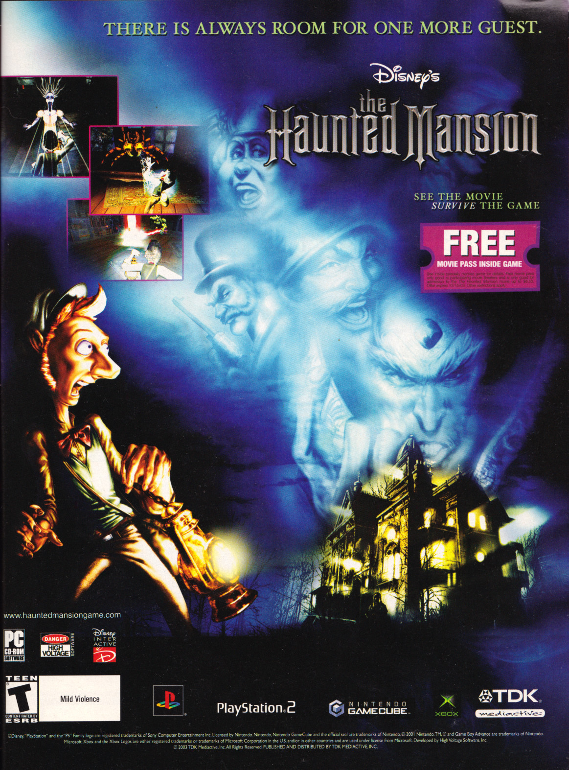 haunted mansion video game