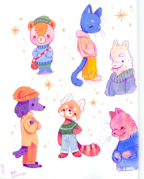 electricgale:  Little page of little animals in little outfits!