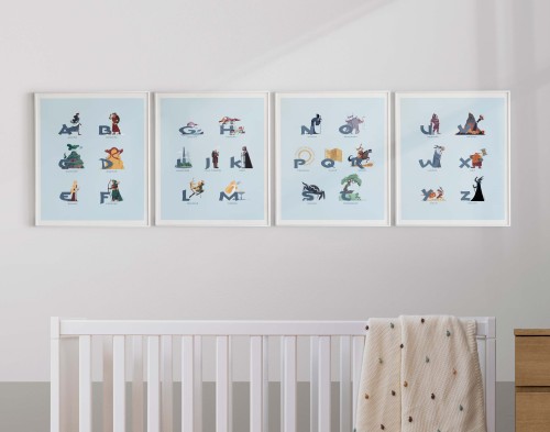 Some LOTR-inspired ABC’s for those fantasy-themed nurseries out there! samrappillustrations.etsy.com