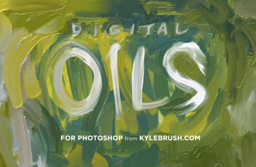 kyletwebster:My Photoshop Impasto kit went live today! Check it out!