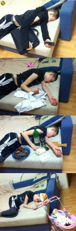 dontcumtome: modestmojo: imsoshive: philliciaglee: collegehumor: This Guy Passed Out First at a Part