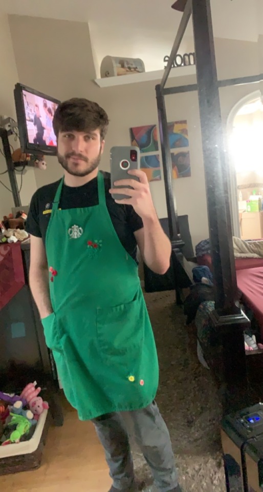 Well... There Was An Old Ratty Apron At Work That I Had To Use Because I Forgot Mine, So I Brought It