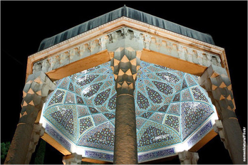 zeusammon:Tomb of  Hafiz of Shiraz. Shiraz, Iran. Hafiz is one of my all time favorite poets and was