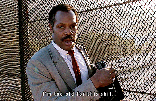 junkfoodcinemas:Danny Glover as Roger Murtaugh in the Lethal Weapon series (1987-1998)