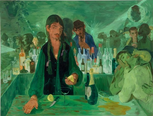 The Bar on East 13th Street, Salman Toor, 2019