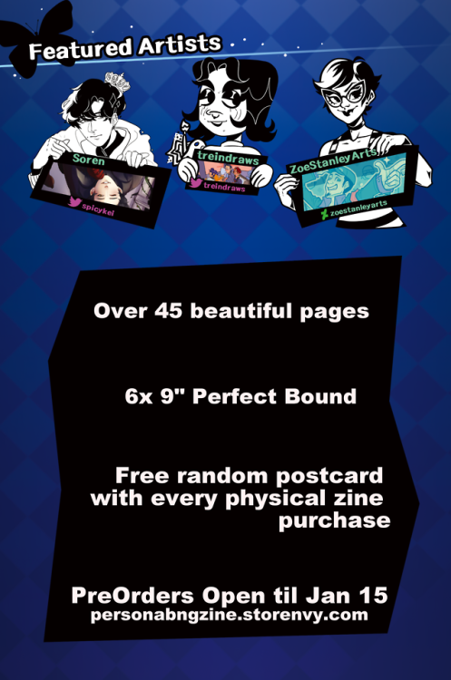 personabngzine: personabngzine: YOU ASKED AND WE ANSWERED! Preorders for the Animus and Anima Zine