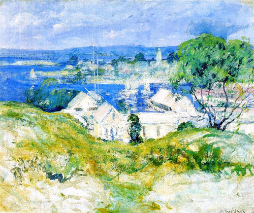 john-henry-twachtman: Gloucester, 1902, John Henry TwachtmanMedium: oil,canvas