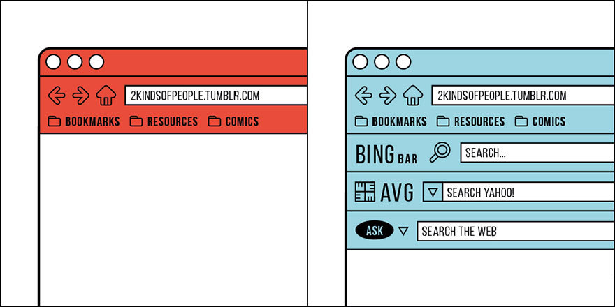 trippypreposition:  There’s two types of people. 