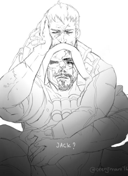 orenjimaru:    don’t leave me, Gabe    not again   I CAME HERE TO SIN BUT ALL I DRAW IS ANGST 