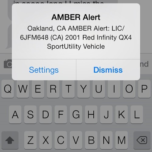 In case you guys missed it . #AmberAlert #SignalBoost
