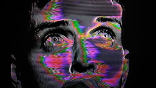  IAN // ≈sheglitchr ;Analog glitch captured on crt screenCamille Grigaut 