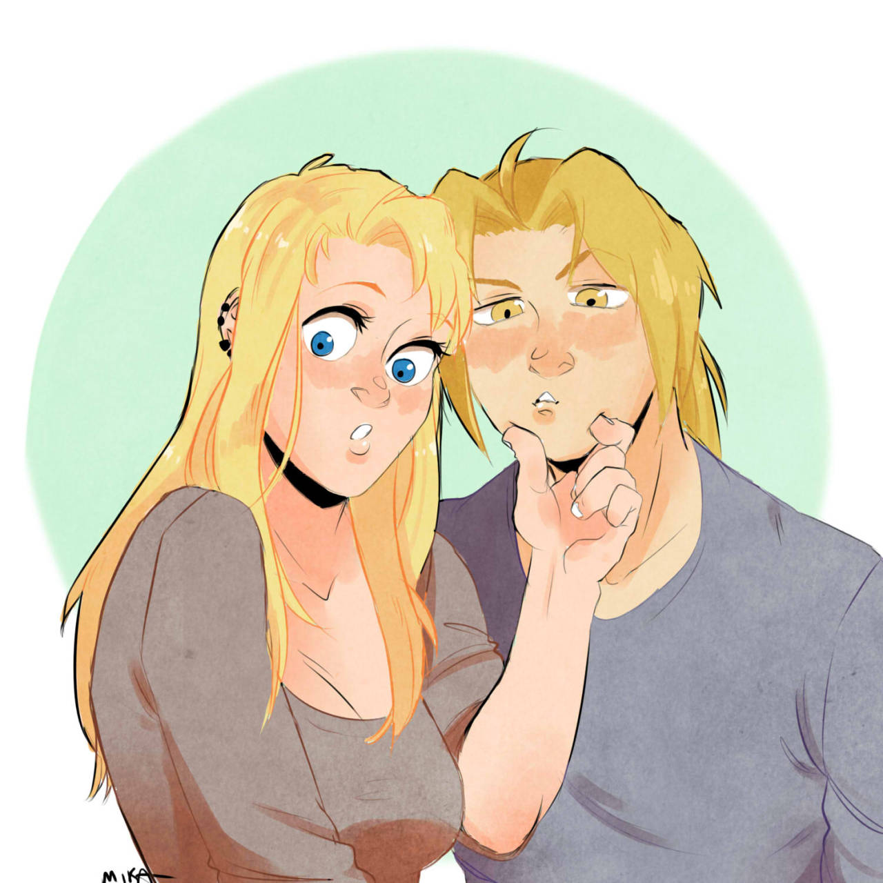 mikasrockbells:  my new tablet pen came in today so i wanted to test it out! it works
