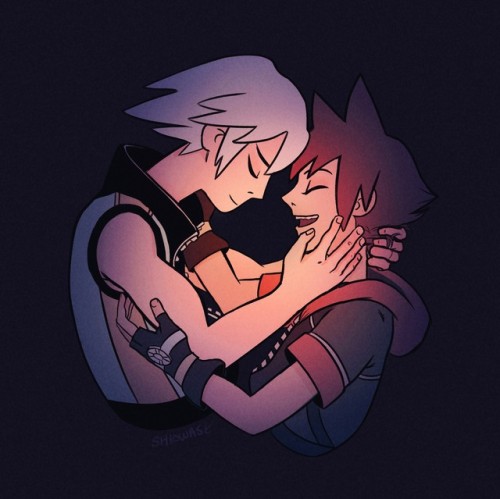 shiowase:    “That stupid grin he’s always wearing— he’s the best teacher I could ever have.”what a shock, she’s drawing kingdom hearts stuff again…