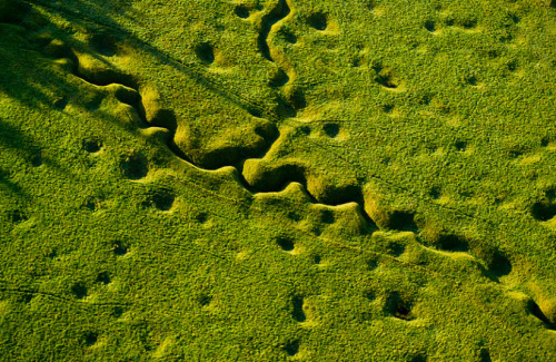 breval: ceruleancynic:   Scarred by war: Battlefield landscapes from First World War 100 years on So