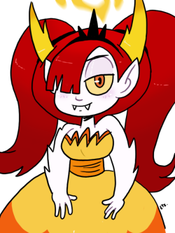 eyzmaster: Star vs the Forces of Evil - Hekapoo 16 by theEyZmaster  H-Poo with pigtails!Inspired by a lovely piece I saw from @dankodeadzone    &lt;3 &lt;3 &lt;3