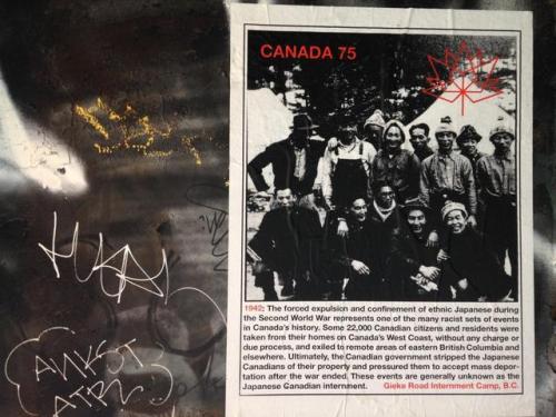 Montreal streets covered with anti-colonial, anti-nationalistposters for the Canada 150 celebrations