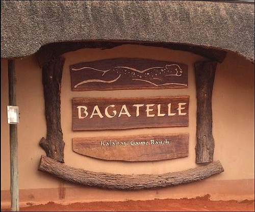 When You Visit The Southern Kalahari, The Word "Bagatelle" Might Possibly Be Interpreted As A Little