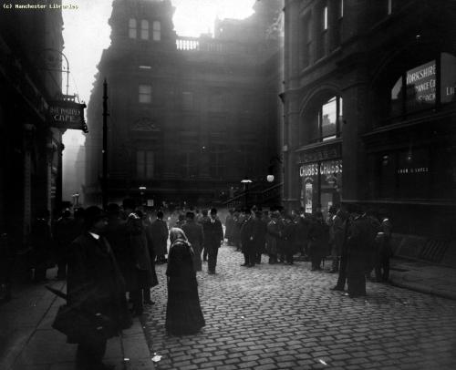 Cross Street, view from Moult Street, Manchester12th March 1912