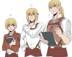 surfacage:  it’s like the evolution of armin i don’t know why i keep drawing these 