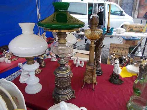 An antique market in the city Wroclaw, Poland.