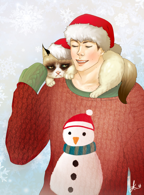 fanart prompt #13: sweater, G - teen wolf xmas challenge ♥ 