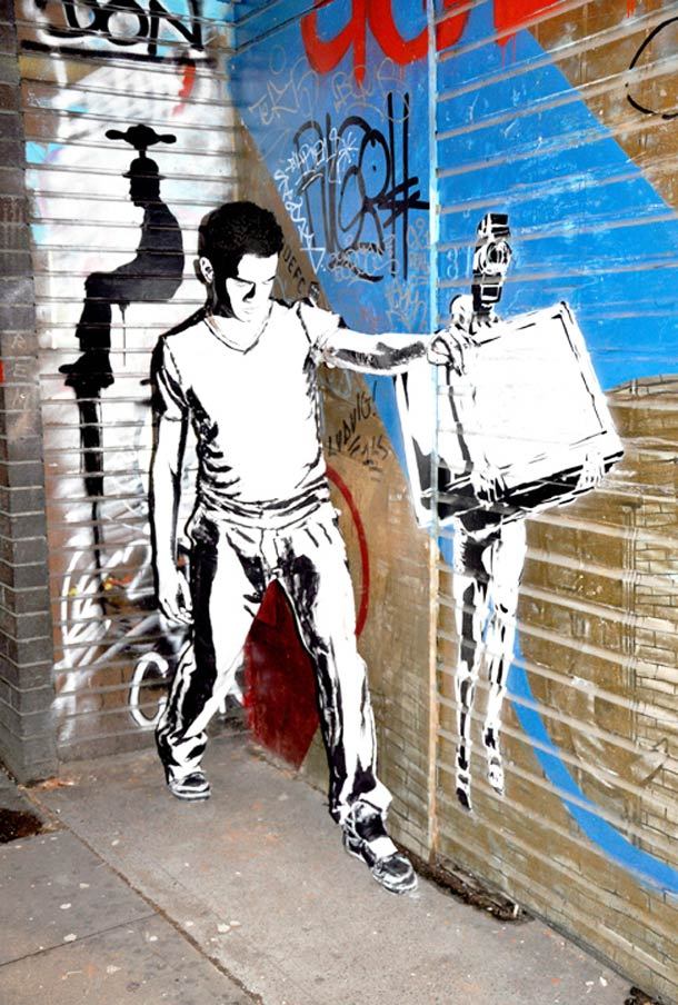 artmonia:  Living Street Art by  Alexa Meade Alexa Meade paints on the surfaces