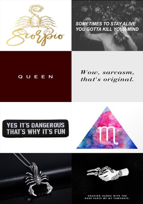 Scorpio Aesthetic October 23 to November 22 